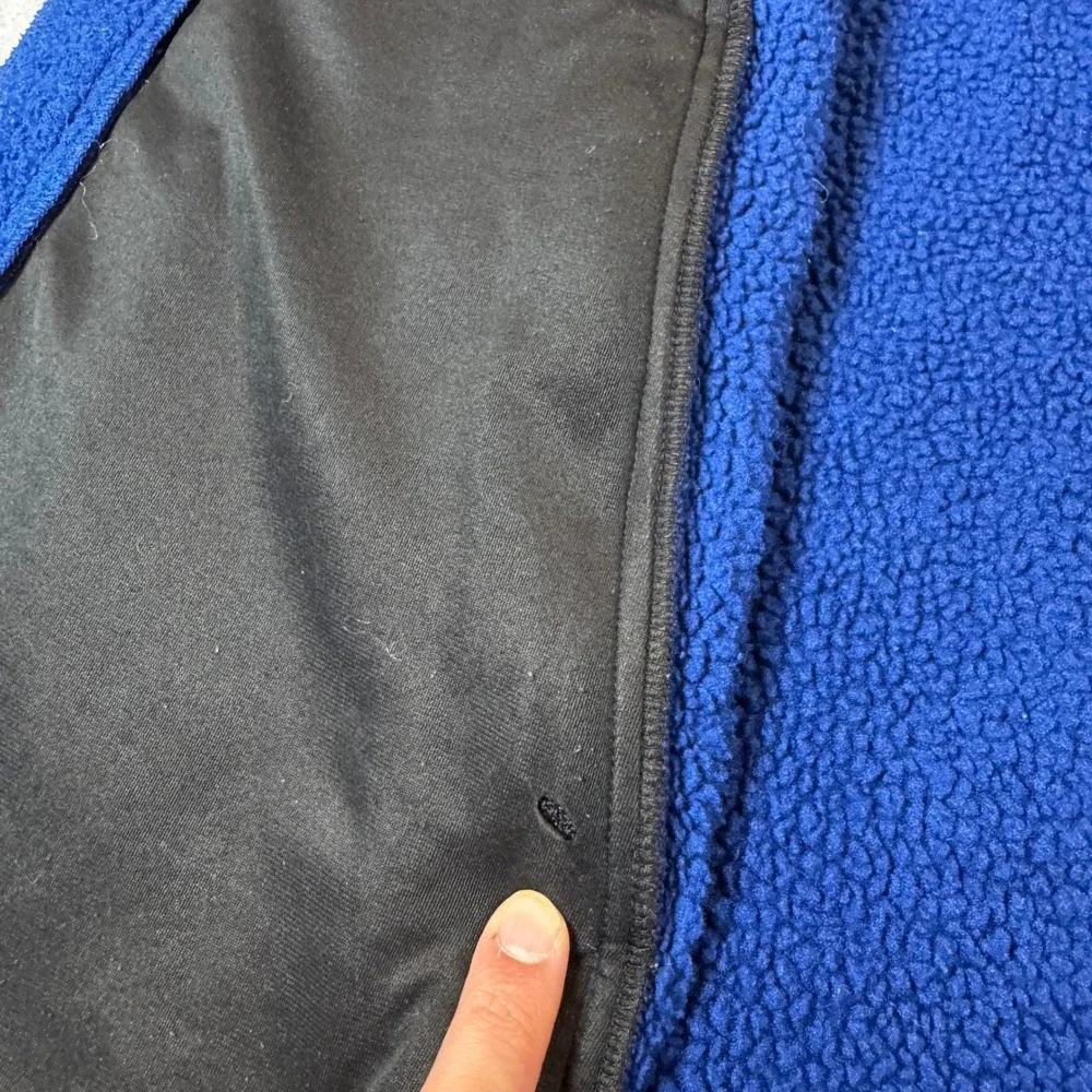 Vintage The North Face Fleece Vest Mens Large Blue Full Zip Made in USA RN61661